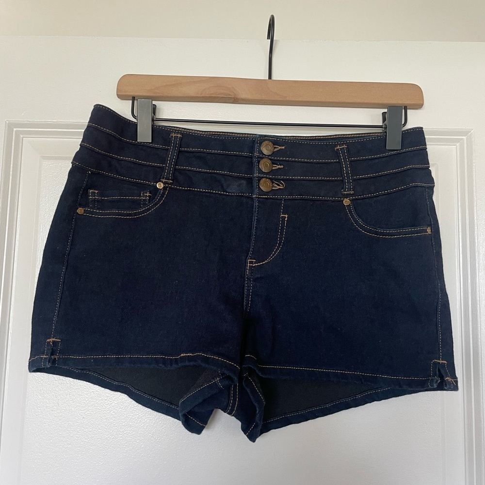 Dark Blue Jean Shorts